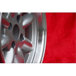 1 Felge Minilite 7x15 4x100 BMW 1502-2002 1500-2000tii 2000C CA CS 3 E21 E30 silver/diamond cut