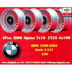 4 cerchi Alpina 7x16 4x100...