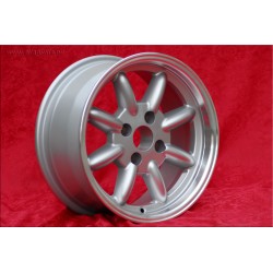 4 wheels Minilite 7x15 4x100 BMW 1502-2002 1500-2000tii 2000C CA CS 3 E21 E30 silver/diamond cut