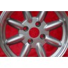 4 cerchi Minilite 7x15 4x100 BMW 1502-2002 1500-2000tii 2000C CA CS 3 E21 E30 silver/diamond cut