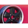 1 wheel Fuchs 7x16 5x112 Volkswagen VW T2b T3 matt black/diamond cut