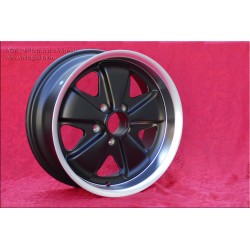 4 cerchi Fuchs 7x16 5x112 VW T2b T3 matt black/diamond cut