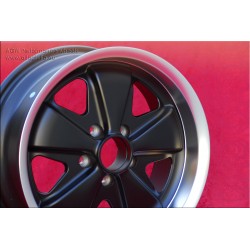 4 cerchi Fuchs 7x16 5x112 VW T2b T3 matt black/diamond cut