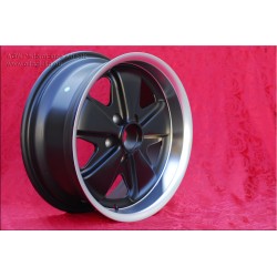 4 cerchi Fuchs 7x16 5x112 VW T2b T3 matt black/diamond cut