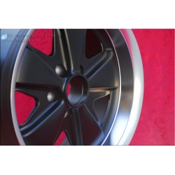 4 cerchi Fuchs 7x16 5x112 VW T2b T3 matt black/diamond cut