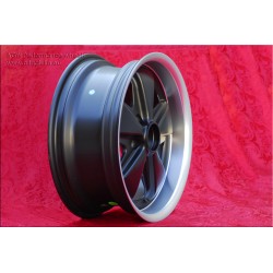 4 cerchi Fuchs 7x16 5x112 VW T2b T3 matt black/diamond cut