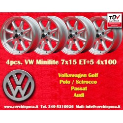 4 wheels Minilite 7x15...