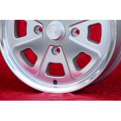 1 wheel Babyfuchs 5.5x15 4x130 Porsche Volkswagen Beetle 67- Karmann Ghia 67- Type 3 411 412 silver/diamond cut