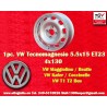 1 cerchio TZ 5.5x15 4x130 Porsche VW Beetle 67- Karmann Ghia 67- Type 3 411 412 silver