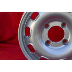 4 cerchi TZ 5.5x15 4x130 Porsche VW Beetle 67- Karmann Ghia 67- Type 3 411 412 silver