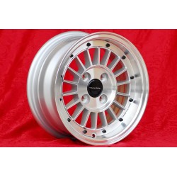 1 wheel WCHE 5.5x13 4x100 BMW Opel 1502-2002 tii 3 E21 Kadett B-C Manta Ascona A-B GT Olympia A Rekord C silver/diamond 