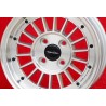 1 cerchio WCHE 5.5x13 4x100 BMW Opel 1502-2002 tii 3 E21 Kadett B-C Manta Ascona A-B GT Olympia A Rekord C silver/diamon