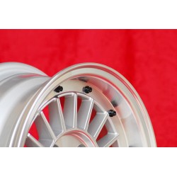 1 cerchio WCHE 5.5x13 4x100 BMW Opel 1502-2002 tii 3 E21 Kadett B-C Manta Ascona A-B GT Olympia A Rekord C silver/diamon