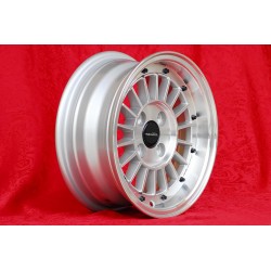 4 cerchi WCHE 5.5x13 4x100 BMW Opel 1502-2002 tii 3 E21 Kadett B-C Manta Ascona A-B GT Olympia A Rekord C silver/diamond