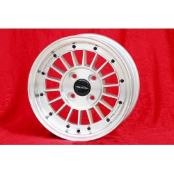 4 cerchi WCHE 5.5x13 4x100 BMW Opel 1502-2002 tii 3 E21 Kadett B-C Manta Ascona A-B GT Olympia A Rekord C silver/diamond