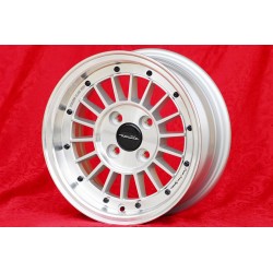 4 cerchi WCHE 5.5x13 4x100 BMW Opel 1502-2002 tii 3 E21 Kadett B-C Manta Ascona A-B GT Olympia A Rekord C silver/diamond