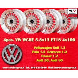 4 wheels WCHE 5.5x13 4x100...