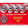 4 cerchi WCHE 7x15 4x100 BMW Opel VW Mazda Toyota BMW 1502-2002 tii 3 E30 Opel Kadett B-C Manta Ascona A-B GT Olympia A 