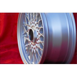 1 jante BBS 7x15 4x100 BMW Volkswagen Opel Mazda Audi serie 3 E21 E30 Kadett Manta Ascona MX-5 MX5 Golf Passat silver