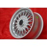 1 cerchio BBS 7x15 4x100 BMW Volkswagen Opel Mazda Audi serie 3 E21 E30 Kadett Manta Ascona MX-5 MX5 Golf Passat silver