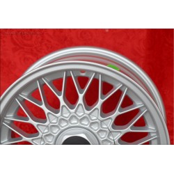 1 cerchio BBS 7x15 4x100 BMW Volkswagen Opel Mazda Audi serie 3 E21 E30 Kadett Manta Ascona MX-5 MX5 Golf Passat silver