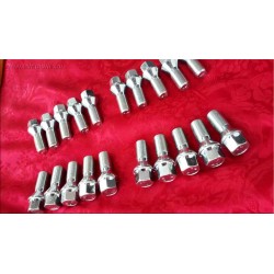 boulon 20 pcs M12x1.5x24mm BMW M3 E30 serie 5 E12 E28 E34 serie 6 E24 serie 7 E23 E32 E3 E9 Mercedes Part nr. MBBA AMPE8