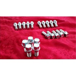 bullone Kit da 20 pcs M12x1.5x24mm BMW M3 E30 serie 5 E12 E28 E34 serie 6 E24 serie 7 E23 E32 E3 E9 Mercedes Part nr. MB