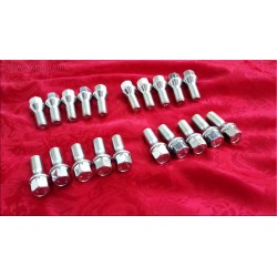 bolt 16 pcs Kit M12x1.25x28mm Fiat 127 128 Uno Panda Autobianchi A112 Peugeot Alfa Romeo 