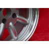 1 cerchio Minilite 7x15 4x114.3 Datsun Triumph 240Z 260Z 280Z 280 ZX Triumph TR2 TR3 TR3A TR4 TR4 TR5 TR250 TR6 silver/d