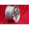 1 cerchio Minilite 7x15 4x114.3 Datsun Triumph 240Z 260Z 280Z 280 ZX Triumph TR2 TR3 TR3A TR4 TR4 TR5 TR250 TR6 silver/d