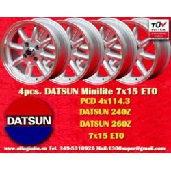 4 Felgen Minilite 7x15...