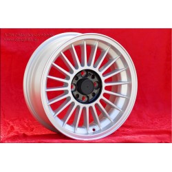 1 Felge Alpina 6x15 4x100 BMW 1500 1600 1800 2000tii 1502 1602 1802 2002tii 3 E21 E30 silver/black