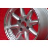 4 Felgen Minilite 7x15 4x114.3 Datsun Triumph 240Z 260Z 280Z 280 ZX Triumph TR2 TR3 TR3A TR4 TR4 TR5 TR250 TR6 silver/di