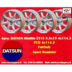 4 Felgen Minilite 5.5x15...