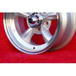 4 wheels Torq Thrust 7x15 5x120.65 Chevrolet Camaro Nova Chevelle El Camino BelAir Caprice Impala Corvette silver/diamon