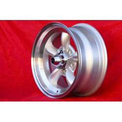 4 cerchi Torq Thrust 7x15 5x120.65 Chevrolet Camaro Nova Chevelle El Camino BelAir Caprice Impala Corvette silver/diamon