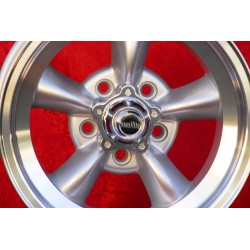 1 wheel Torq Thrust 7x15 5x120.65 Chevrolet Camaro Nova Chevelle El Camino BelAir Caprice Impala Corvette silver/diamond