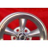 1 wheel Torq Thrust 7x15 5x120.65 Chevrolet Camaro Nova Chevelle El Camino BelAir Caprice Impala Corvette silver/diamond