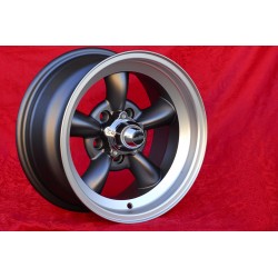 1 cerchio Torq Thrust 7x15 5x114.3 Ford Mustang Falcon Fairlane Torino Thunderbird Galaxie LTD anthracite/diamond cut