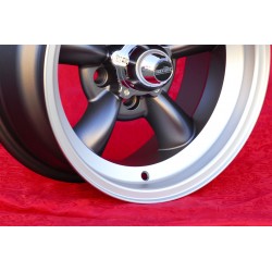 1 cerchio Torq Thrust 7x15 5x114.3 Ford Mustang Falcon Fairlane Torino Thunderbird Galaxie LTD anthracite/diamond cut