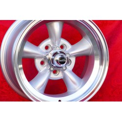 4 cerchi Torq Thrust 8x15 5x114.3 Ford Mustang Falcon Fairlane Torino Thunderbird Galaxie LTD silver/diamond cut