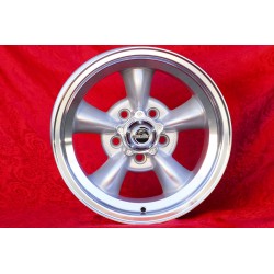 4 cerchi Torq Thrust 8x15 5x114.3 Ford Mustang Falcon Fairlane Torino Thunderbird Galaxie LTD silver/diamond cut