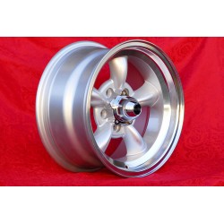 4 cerchi Torq Thrust 8x15 5x114.3 Ford Mustang Falcon Fairlane Torino Thunderbird Galaxie LTD silver/diamond cut