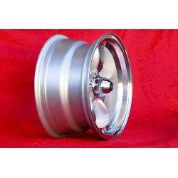 4 cerchi Torq Thrust 8x15 5x114.3 Ford Mustang Falcon Fairlane Torino Thunderbird Galaxie LTD silver/diamond cut