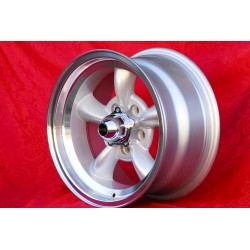 4 cerchi Torq Thrust 8x15 5x114.3 Ford Mustang Falcon Fairlane Torino Thunderbird Galaxie LTD silver/diamond cut