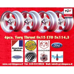 4 cerchi Torq Thrust 8x15...