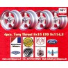 4 Felgen Torq Thrust 8x15 5x114.3 Ford Mustang Falcon Fairlane Torino Thunderbird Galaxie LTD silver/diamond cut