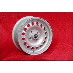 4 cerchi Campagnolo 6x15 4x108 Alfa Romeo Giulia 105 Berlina Coupe Spider GT GTA GTC silver