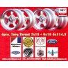 4 wheels Torq Thrust 7x15 + 8x15 5x114.3 Ford Mustang Falcon Fairlane Torino Thunderbird Galaxie LTD