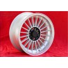 1 cerchio Alpina 7x15 4x100 BMW 1500 1600 1800 2000tii 1502 1602 1802 2002tii 3 E21 E30 silver/black